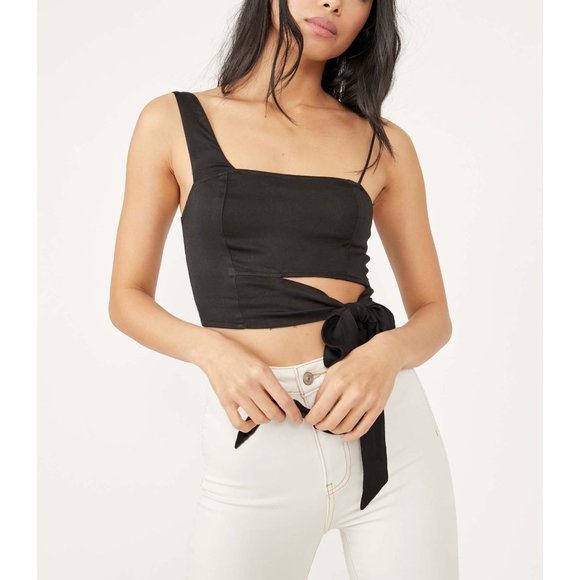 🎉LAST CHANCE🎉 NWT Free People Mila Top / Black - Picture 4 of 9